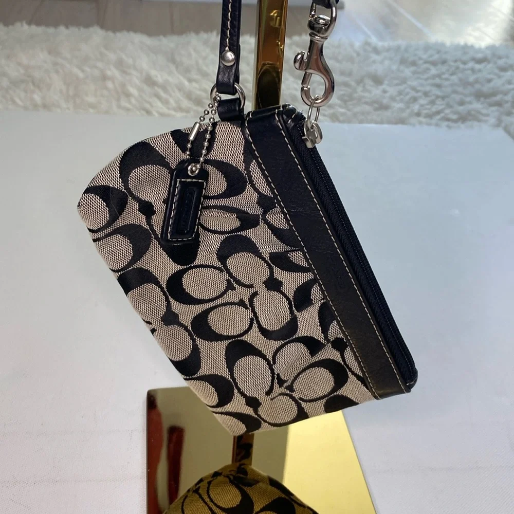 Coach Black and Gray Signature Wristlets. EUC. You get both. - Picture 4 of 15